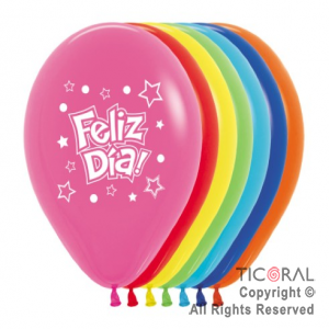 GLOBO S R12 FASHION FELIZ DIA ESTRELLAS 1C x 50